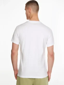 Calvin Klein Jeans Miesten T-paita MONOGRAM T-SHIRT Valkoinen