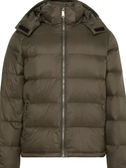 Calvin Klein Jeans miesten untuvatakki, K LS NYLON ZIPOFF HOOD DOWN PUFFERJACKET Khaki