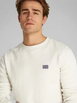 Calvin Klein Jeans Miesten Paita, WOVEN TAP WAFFLE LS TEE Beige