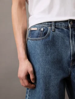 Calvin Klein Jeans miesten shortsit, 90S MID BLUE STONE SHORT Indigo