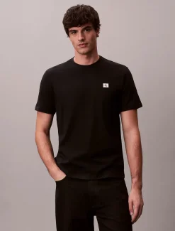 Calvin Klein Jeans miesten t-paita K SS Badge Tee, musta