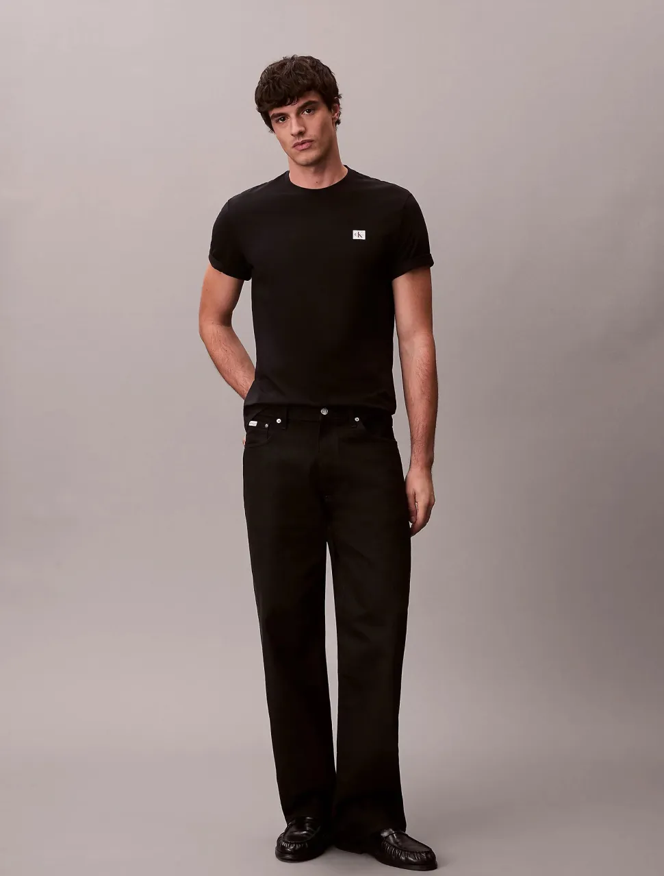 Calvin Klein Jeans miesten t-paita K SS Badge Tee, musta