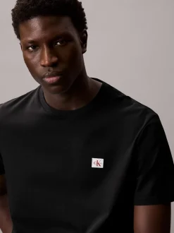 Calvin Klein Jeans miesten t-paita K SS Badge Tee, musta