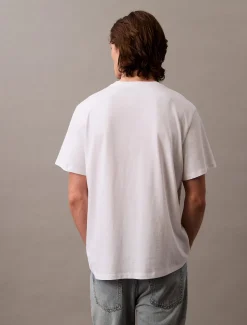 Calvin Klein Jeans miesten t-paita, SS HERO MONOLOGO TEE Valkoinen