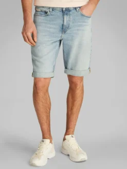 Calvin Klein Jeans miesten shortsit, SLIM SHORT 1AA LIGHT BLUE Sininen, Indigo