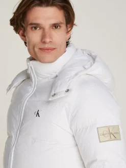 Calvin Klein Jeans Miesten Untuvatakki, K ESSENTIAL DOWN JACKET Valkoinen