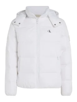 Calvin Klein Jeans Miesten Untuvatakki, K ESSENTIAL DOWN JACKET Valkoinen