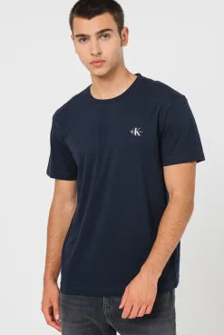 Calvin Klein Jeans Miesten T-paita, MONOGRAM T-SHIRT Tummansininen