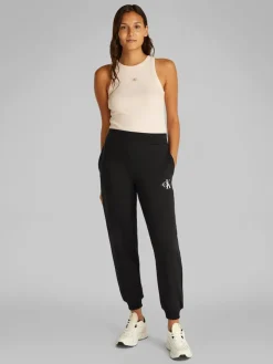 Calvin Klein Jeans naisten lenkkeilyhousut, MONOLOGO JOG PANT Musta