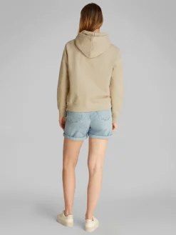 Calvin Klein Jeans naisten huppari, PLACED INSTITUTIONAL HOODIE Vaalea Beige