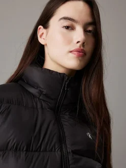 Calvin Klein Jeans Naisten Untuvatakki, DOWN SHORT PUFFER Musta