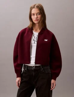 Calvin Klein Jeans naisten takki, K-OVRSZD SCB ZP BMB Viininpunainen