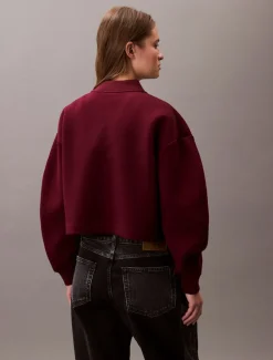 Calvin Klein Jeans naisten takki, K-OVRSZD SCB ZP BMB Viininpunainen