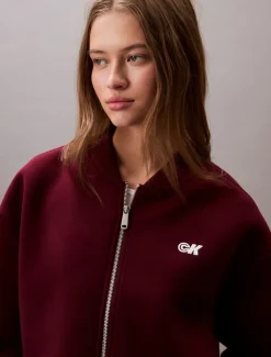 Calvin Klein Jeans naisten takki, K-OVRSZD SCB ZP BMB Viininpunainen