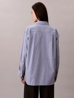 Calvin Klein Jeans naisten paitapusero YD PERFECT BUTTON DOWN SHIRT, vaaleansininen