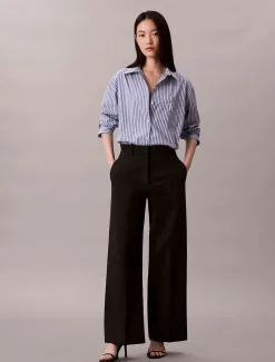 Calvin Klein Jeans naisten paitapusero YD PERFECT BUTTON DOWN SHIRT, vaaleansininen