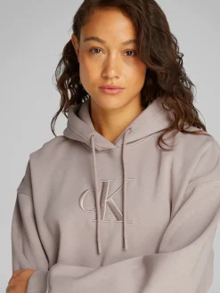 Calvin Klein Jeans naisten college, RAISED EMBROIDERY CK HOODIE Kitti