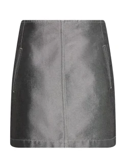 Calvin Klein Jeans naisten hame A LINE SKIRT DENIM SHINE, hopeanharmaa