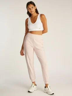 Calvin Klein Jeans naisten lenkkeilyhousut, MONOLOGO JOG PANT Vaaleanpunainen