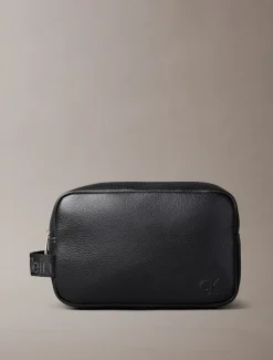Calvin Klein Jeans toilettilaukku, WEBBING STRAP DOPP KIT Musta