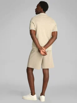 Calvin Klein Menswear miesten pikeepaita, KNITTED SLUB TEXTURE POLO Beige