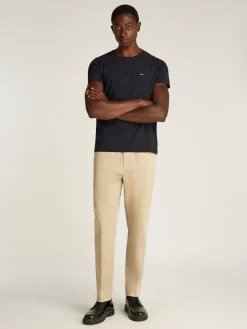 Calvin Klein Menswear Miesten T-Paita, STRECH SLIM FIT TEE Musta