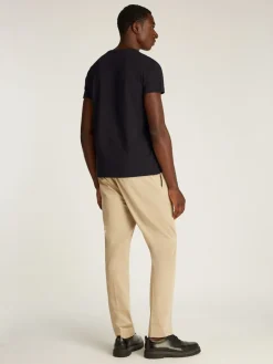 Calvin Klein Menswear Miesten T-Paita, STRECH SLIM FIT TEE Musta