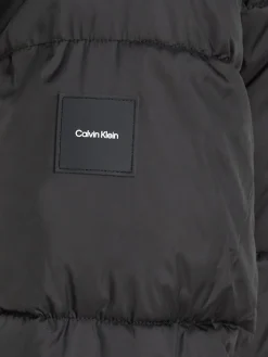 Calvin Klein menswear Miesten Toppatakki, LONG HOODED QUILT PUFFER Musta