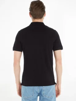 Calvin Klein Menswear Miesten Pikeepaita, STRECH PIQUE SLIM BUTTON POLO Musta