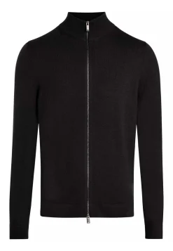 Calvin Klein Menswear Miesten Neuletakki, MERINO RWS ZIP THROUGH Musta