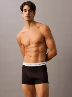 Calvin Klein miesten bokserit, ICON COTTON TRUNK 3PK Musta