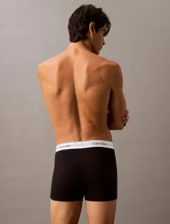 Calvin Klein miesten bokserit, ICON COTTON TRUNK 3PK Musta