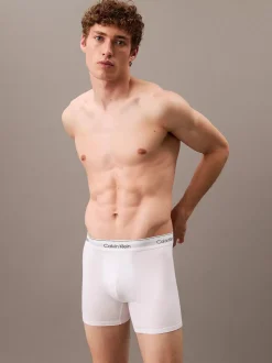 Calvin Klein Miesten Bokseri 3-Pack, BOXER BRIEF 3PK Valkoinen