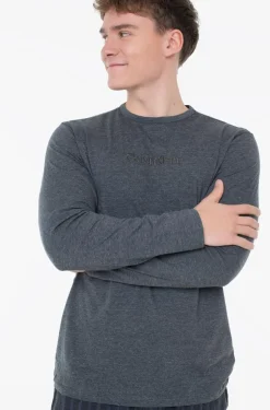 Calvin Klein miesten pyjama LS TEE PANT SET, tummansininen