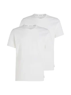 Calvin Klein Miesten T-paita, 2P SS CREW T-SHIRT NOS Valkoinen