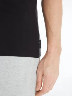 Calvin Klein Miesten T-paita, 2P SS CREW T-SHIRT NOS Musta