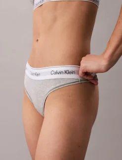 Calvin Klein naisten alushousut, CK THONG NOS Vaaleanharmaa