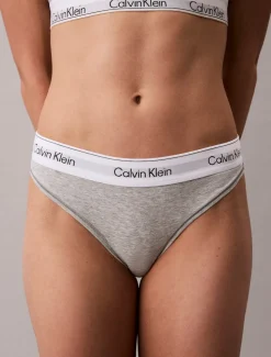 Calvin Klein naisten alushousut, CK THONG NOS Vaaleanharmaa