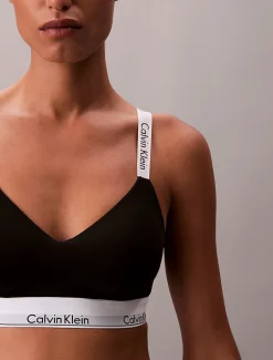 Calvin Klein naisten rintaliivit, LGHTLY LINED BRALETTE Musta
