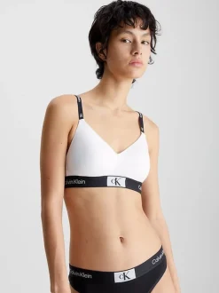 Calvin Klein Naisten Rintaliivit, CK LGHT LINED BRALETTE Valkoinen