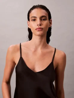 Calvin Klein naisten shortsit, CAMI SHORT SET Musta