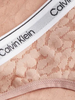 Calvin Klein naisten stringit, CK HIGH LEG THONG Nude