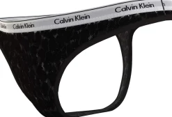 Calvin Klein naisten stringit, CK HIGH LEG THONG Musta