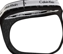 Calvin Klein naisten stringit, CK HIGH LEG THONG Musta