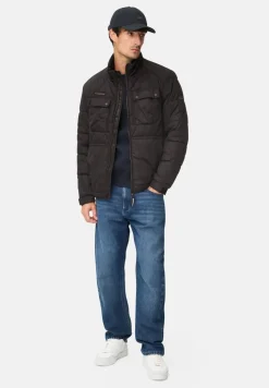 Camel Active miesten takki, QUILTED BLOUSON JACKET Musta