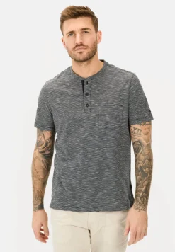 Camel Active miesten t-paita, HENLEY T-SHIRT Sininen Kuosi