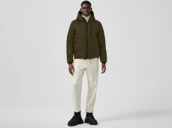 Canada Goose Miesten kevytuntuvatakki, LODGE HOODIE BC Tummanvihreä
