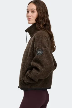 Canada Goose naisten fleecetakki SIMCOE FLEECE JACKET, tummanruskea