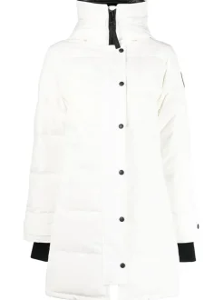 Canada Goose Naisten Untuvatakki, SHELBURNE PARKA-CR BLACK LABEL Valkoinen