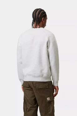 Carhartt miesten collegepaita Chase Sweatshirt, vaaleanharmaa